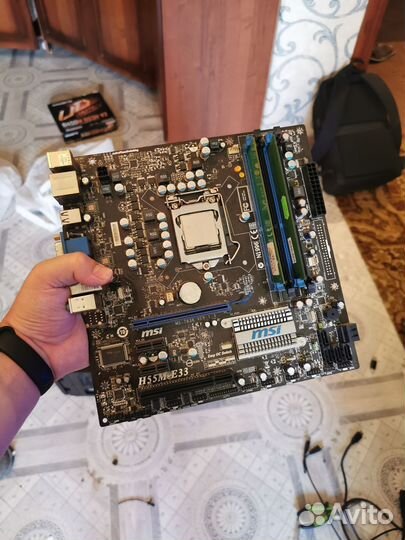 Материнская плата + (i3 540/2gb ddr3)