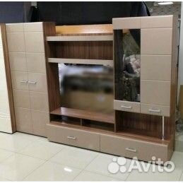 Гостиная Вегас 1 Шимо тёмный/Кофе с молоком 2800х2