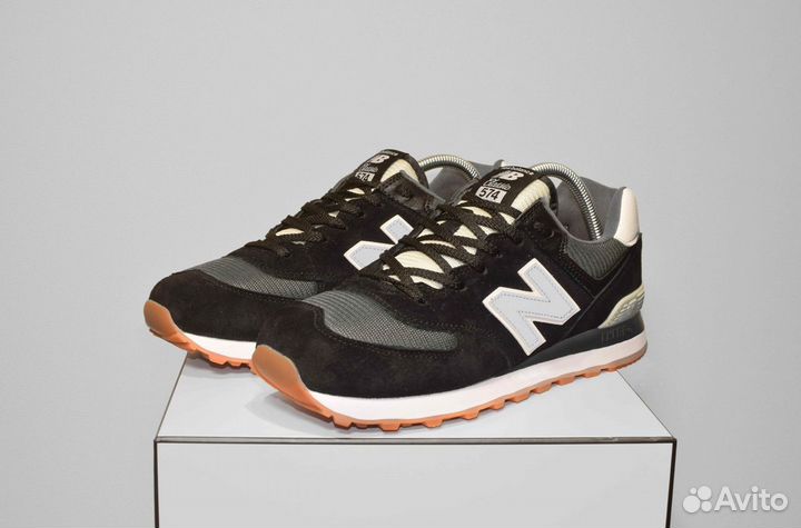 New Balance 574 (42-46, Черные, Тренд)