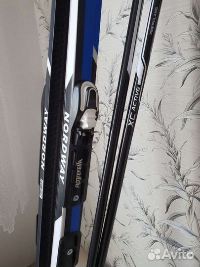 Новый комплект лыжный 195 см NNN Nordway
