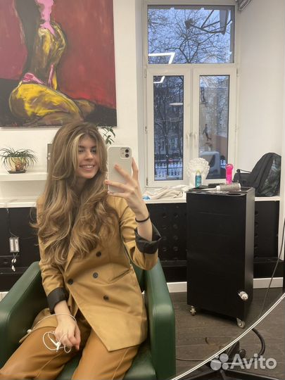 Пиджак женский коричневый xs