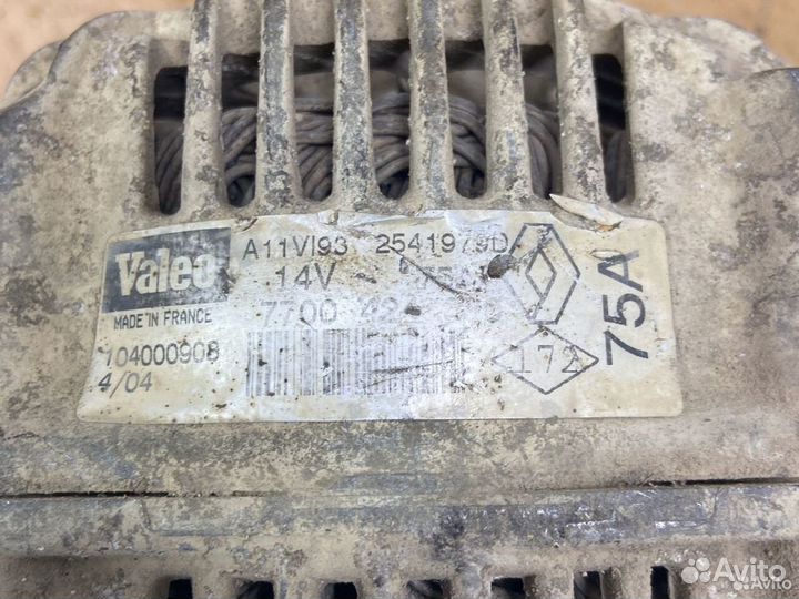 Генератор renault 75A