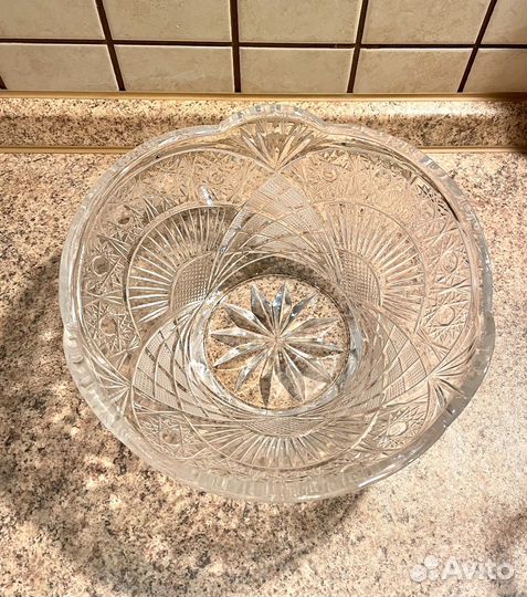 Салатник хрусталь СССР