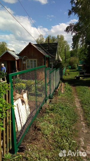 Забор из сетки рабицы