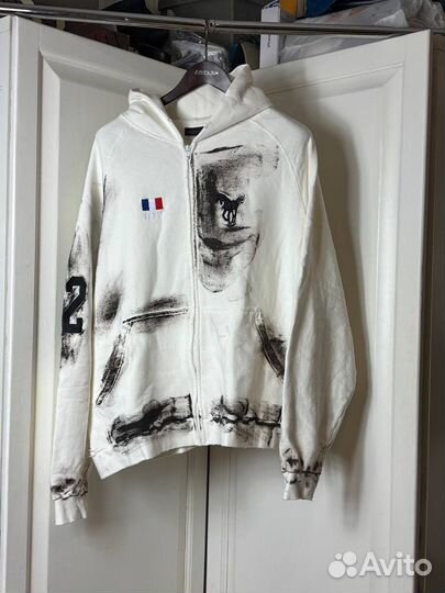 Зип худи balenciaga x polo white