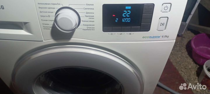 Стиральная машина samsung eco bubble 6 кг