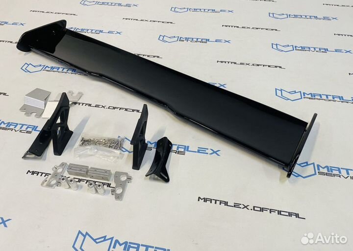 Спойлер BMW M4 F82, GTS стиль, черный глянец