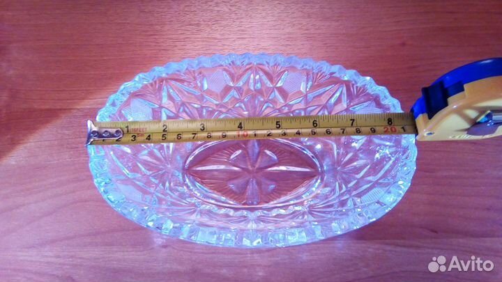 Хрустальная салатница-конфетница