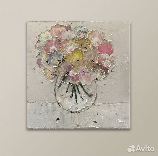 Картина маслом на холсте цветы