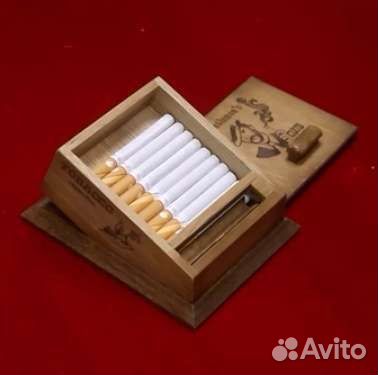 Автоматический портсигар из дерева