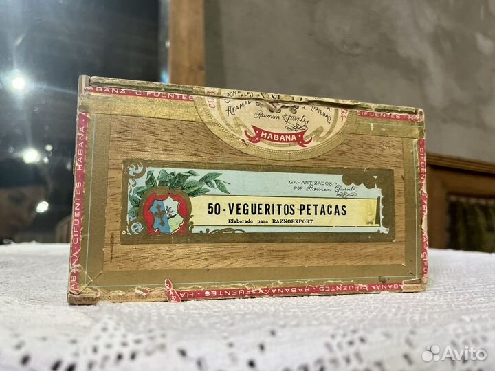 Коробка из-под сигар старинная