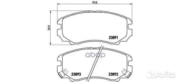 Колодки тормозные дисковые передн. hyundai coup