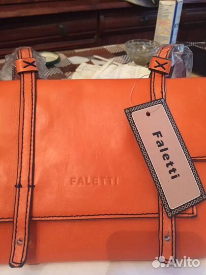 Кожанная сумка Faletti Италия