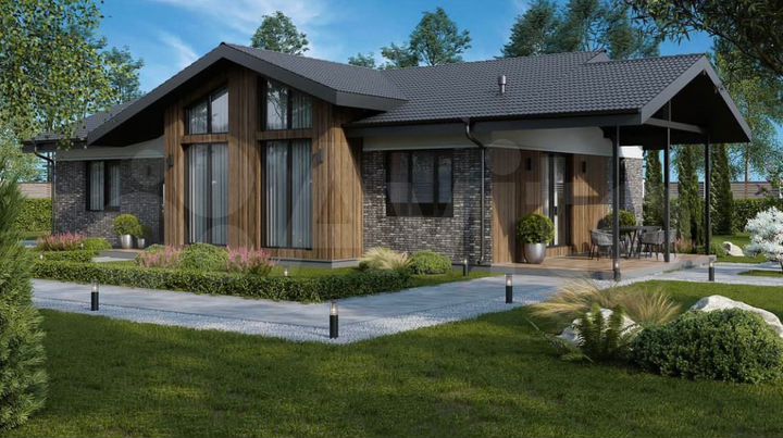 Дом 154 м² на участке 12 сот.