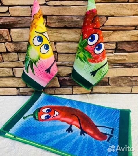 Кухонные полотенца махровые