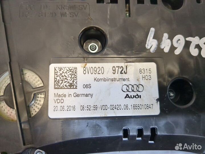 Щиток приборов Audi A3, 2016
