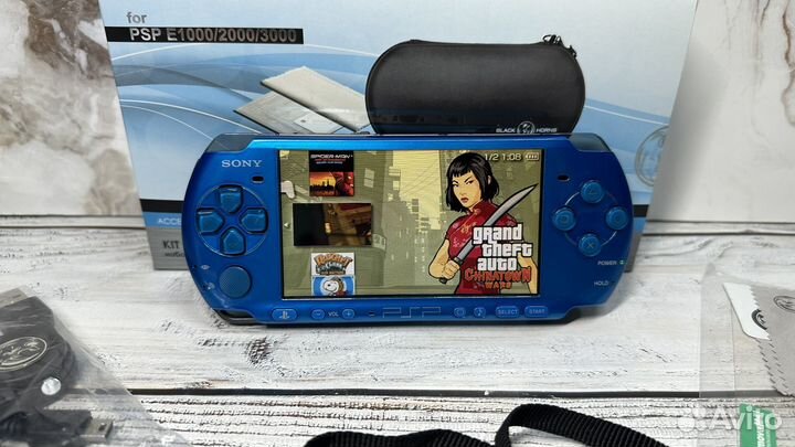 Игровая приставка sony psp 3008 64gb + 80 игр