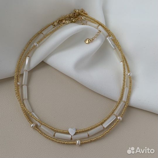 Чокер из перламутра