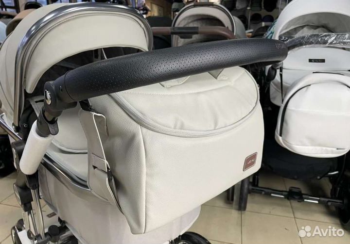 Коляска 2в1.2023 Кожа Качество (на высоте)