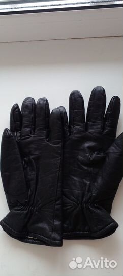 Мужские кожаные перчатки бу