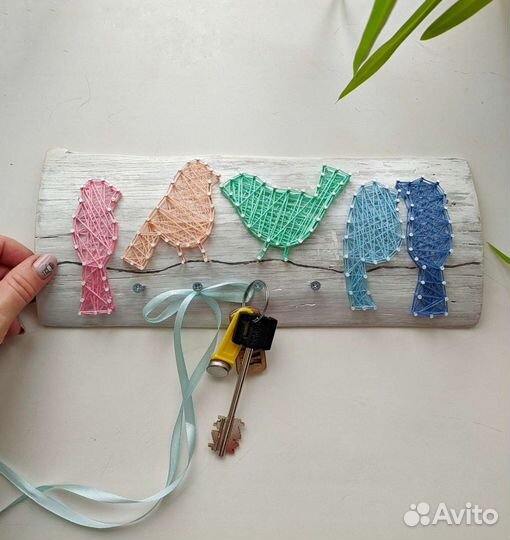 Ключница ручной работы настенная 