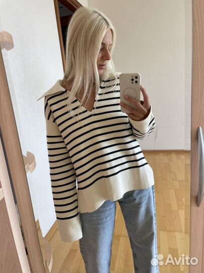Джемпер бретонка Arket размер M