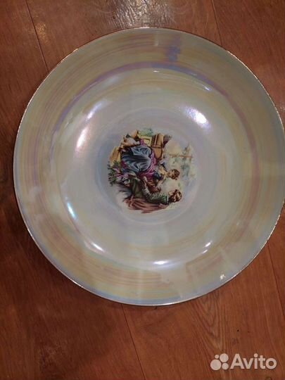 Блюдо сервировочное Мадонна 27 см и стекло 24