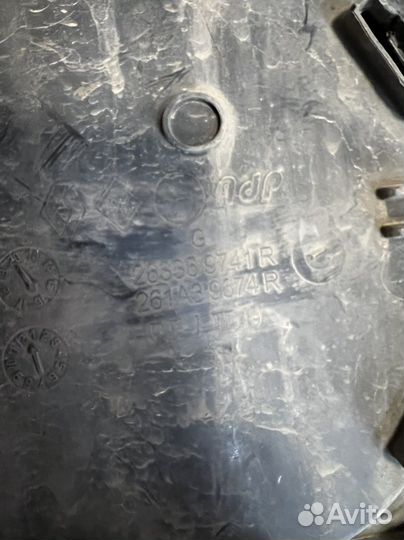 Renault logan 2 заглушки переднего бампера