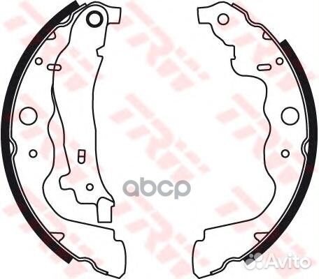 Колодки тормозные барабанные зад LCV GS8780