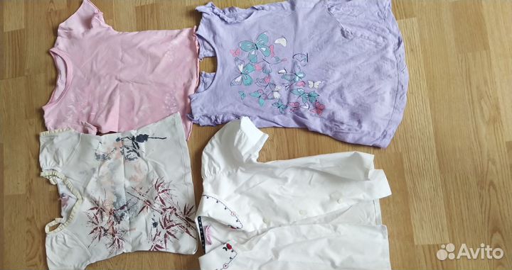 Летние вещи для девочки р. 110