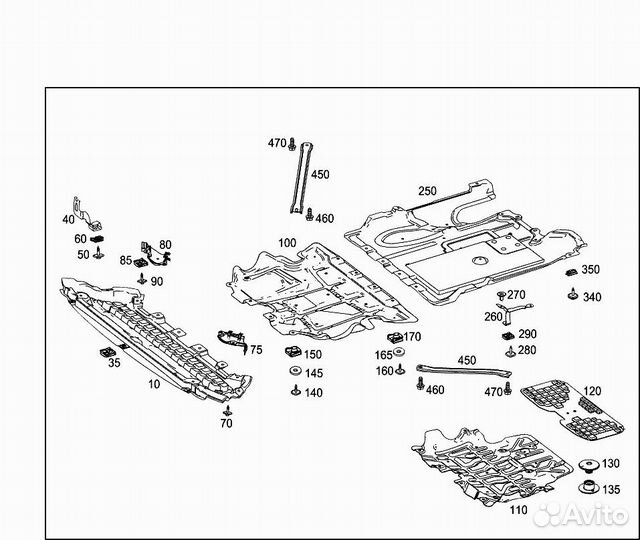 Распорка кузова Mercedes Glc 250 C253 M274.920