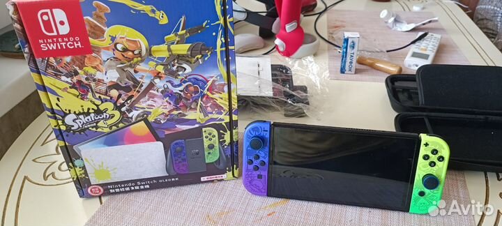 Nintendo switch oled splatoon 3 c играми