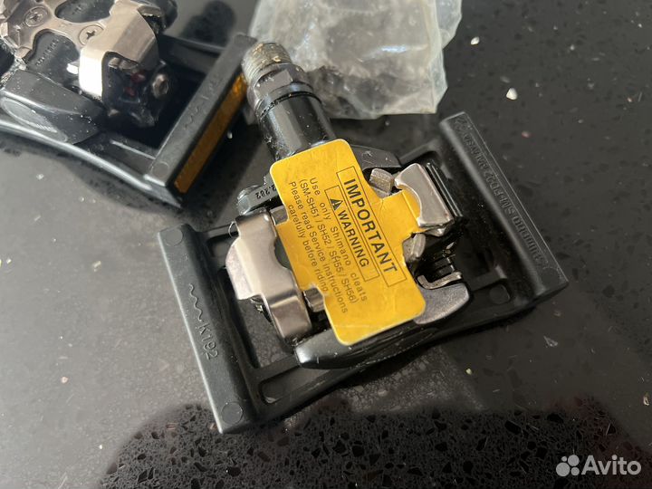 Педали shimano pd-m505 с платформой sm-pd22