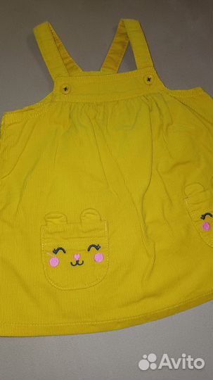 Сарафан вельветовый для девочки 68см