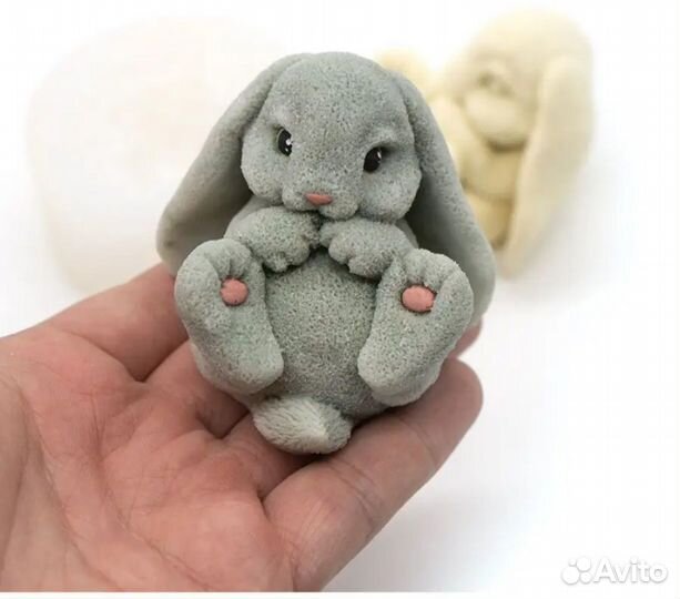 Детское мыло, кролик персик мини подарок