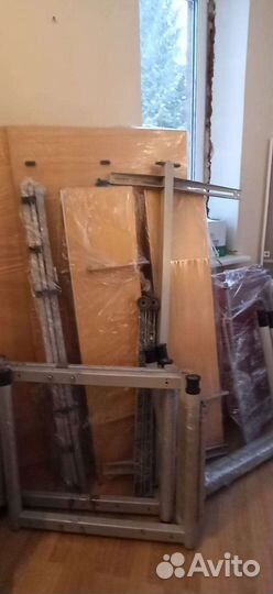 Стол Steelcase 185*85 см с перегородкой