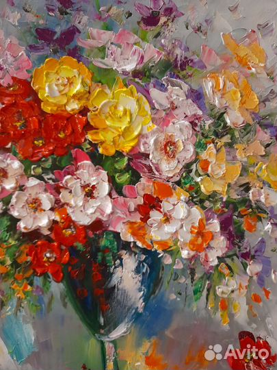 Картина маслом,холст,подрамник 50на50см