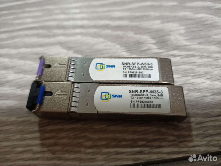 SFP модули SNR комплект 3км
