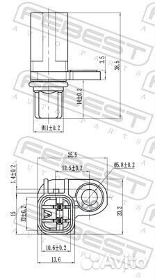 Датчик abs зад прав/лев ford focus CB8 2011