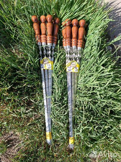 Шампуры с деревянной ручкой