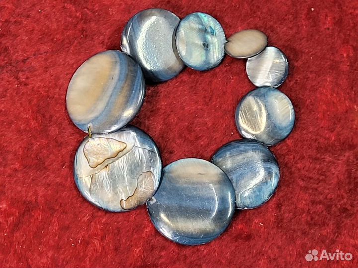 Бижутерия Браслет на резинке Перламутр 15-30 мм