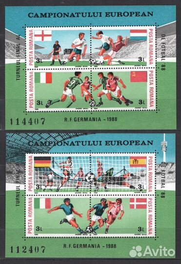 Румыния (Romana) 1988. че по футболу (241-2)