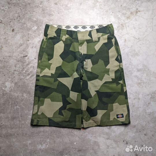 Шорты Dickies Loose Fit Pixel Camo оригинал, Polar