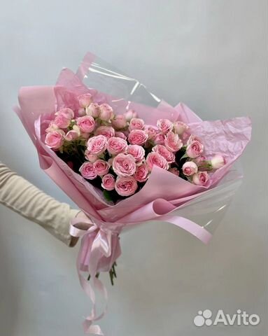 Букет кустовых роз розы 15 шт с доставкой объявление продам