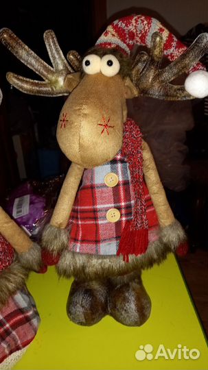 Новые новогодние лоси 70см