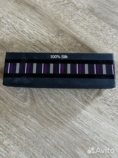 Галстук, запонки и зажим в наборе. Новый с биркой