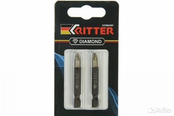 Бита Ritter Diamond PZ 2x50 мм магнитная