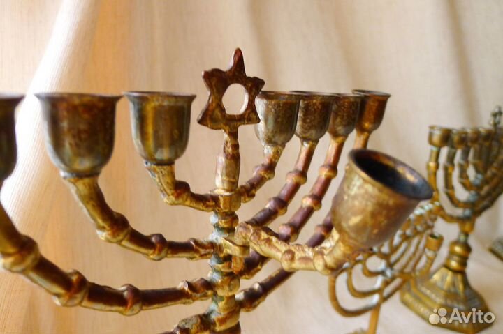 Старинные Меноры. Бронза, латунь. (NL) Цена от