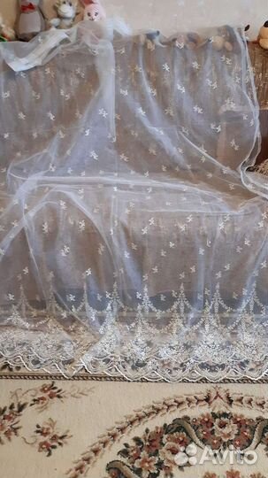 Шторы тюль новые дл.2м.шир.3м