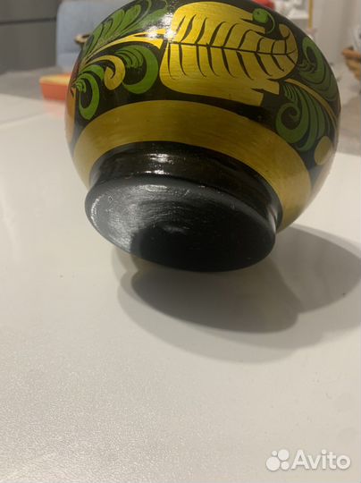 Деревянная тарелка